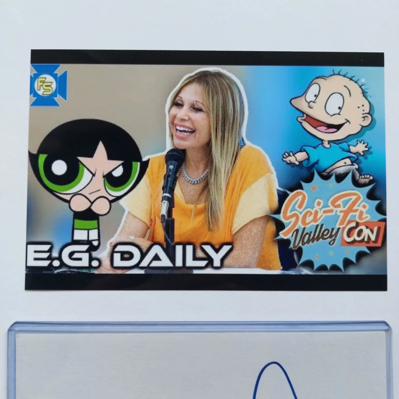 E. G. Daily — E. G. Daily Signed 4x6 Index Card COA (Pee-Wee's , Rugrats, Powerpuff Girls), изображение 5
