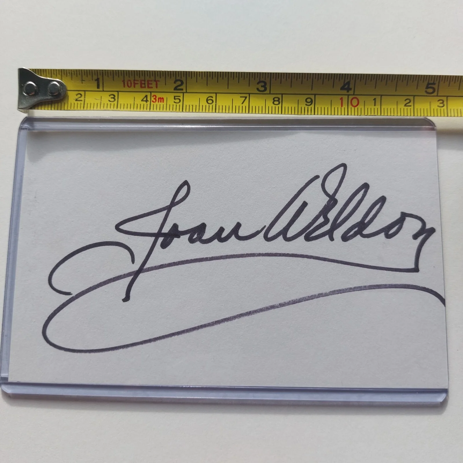 Joan Weldon — Joan Weldon Signed 3x5 Index Card (Them!, Gunsight Ridge, Stranger Wore a Gun), изображение 3