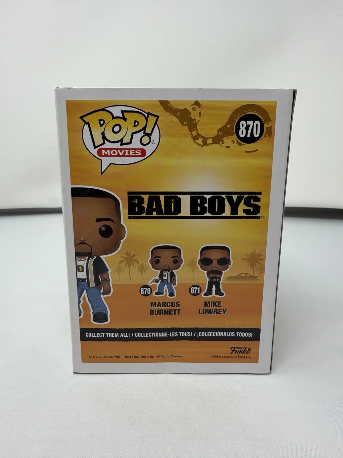 Martin Lawrence — Martin Lawrence Signed Marcus Burnett Bad Boys Funko Pop #870 Beckett COA W/Case, изображение 3