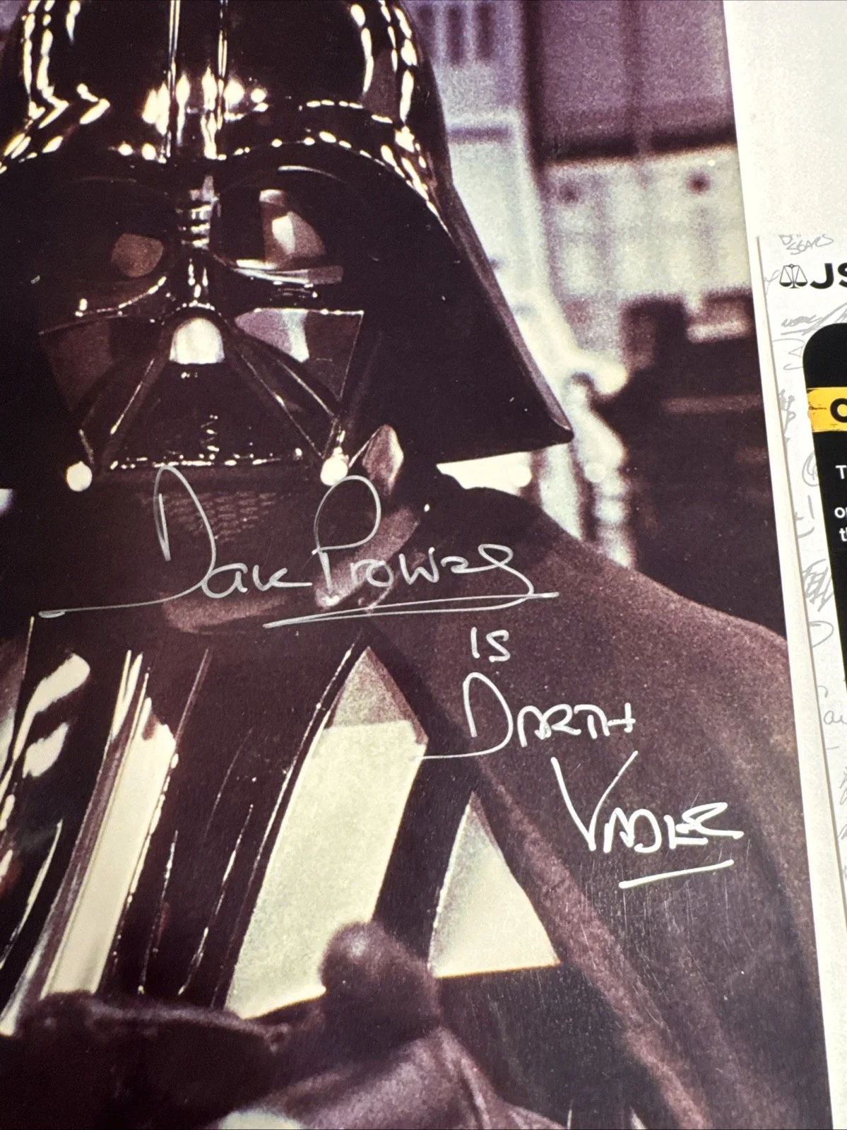 Dave Prowse — Dave Prowse Signed 8x10 Photo Darth Vader Star Wars JSA COA, image 2