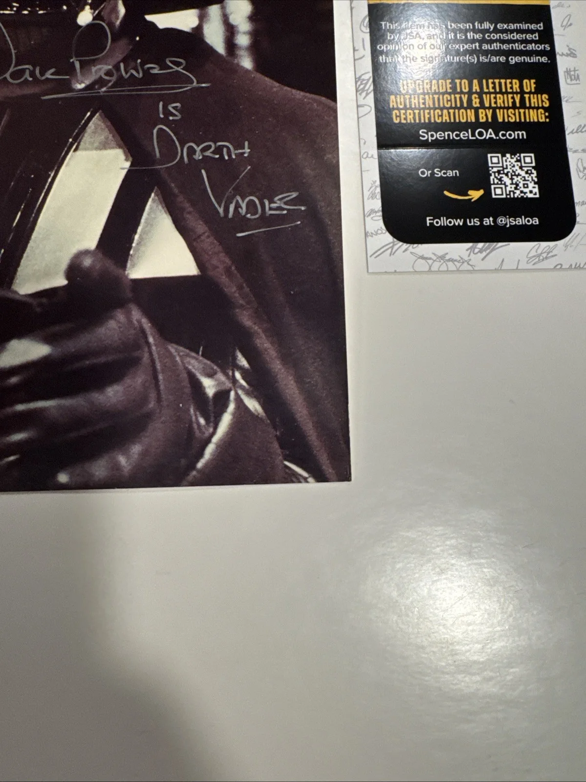 Dave Prowse — Dave Prowse Signed 8x10 Photo Darth Vader Star Wars JSA COA, image 5