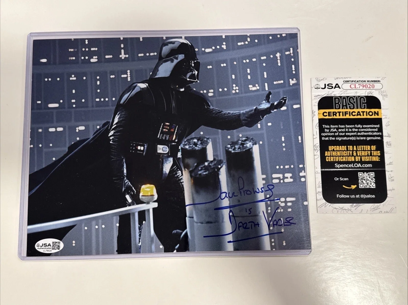 Dave Prowse — Dave Prowse Signed 8x10 Photo Darth Vader Star Wars JSA COA