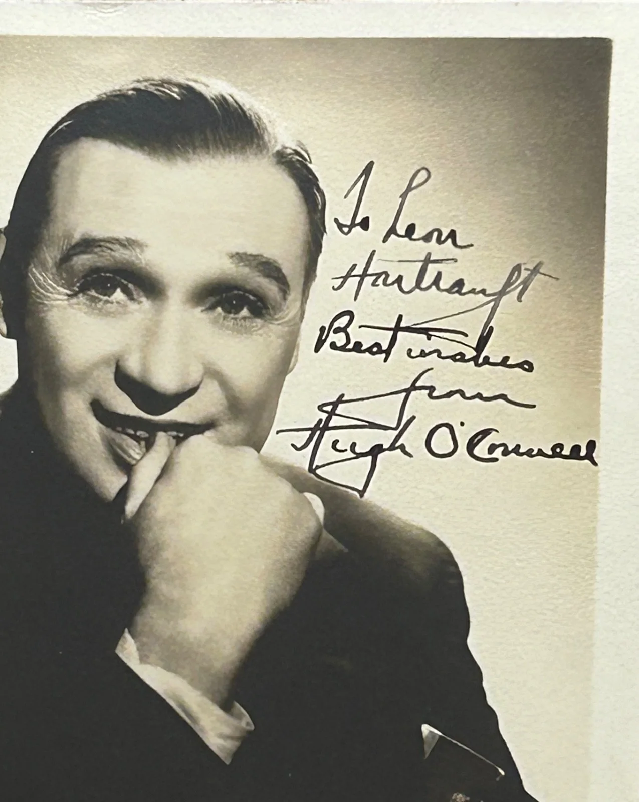 HUGH O’CONNELL—SIGNED PHOTO—LUBITSCH•STURGES•Kaufman+Hart•ANTHONY MANN•, изображение 2