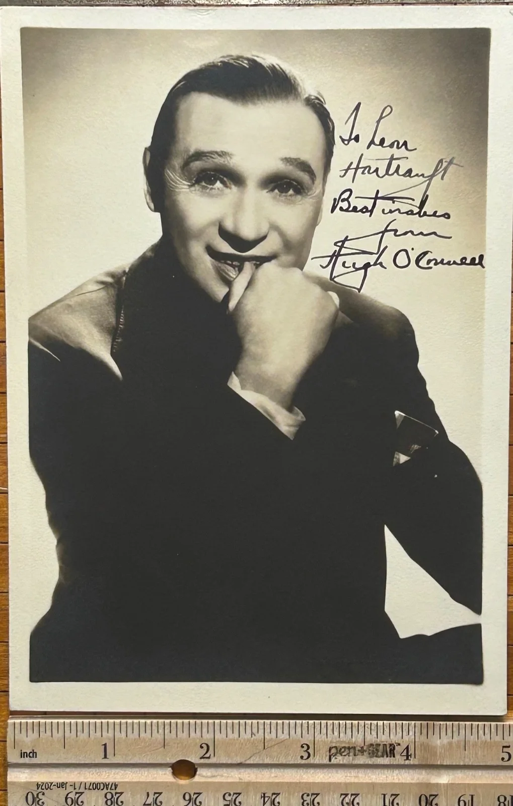 HUGH O’CONNELL—SIGNED PHOTO—LUBITSCH•STURGES•Kaufman+Hart•ANTHONY MANN•, изображение 3