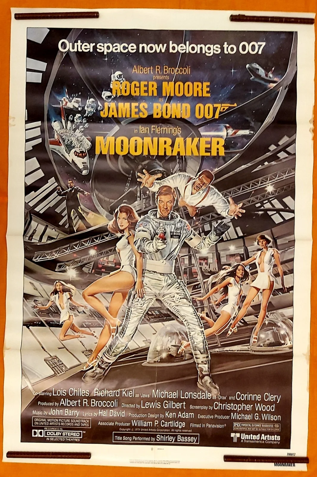 MOONRAKER JAMES BOND 1979 ORIGINAL USA 1 SHEET POSTER., изображение 2
