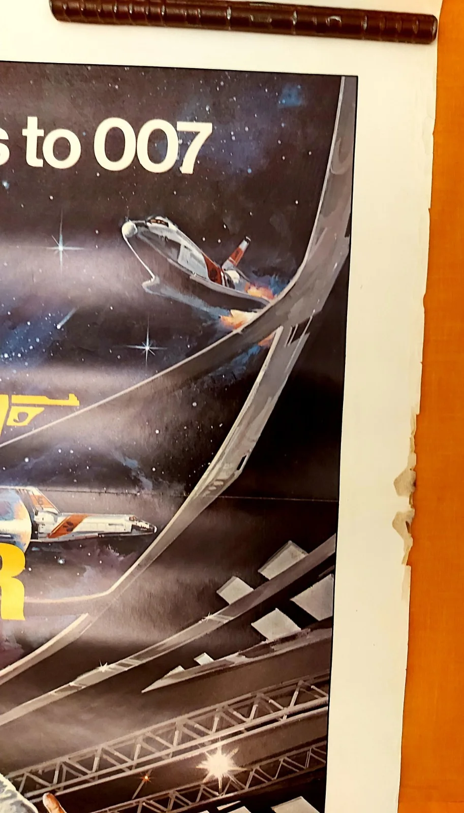 MOONRAKER JAMES BOND 1979 ORIGINAL USA 1 SHEET POSTER., изображение 4
