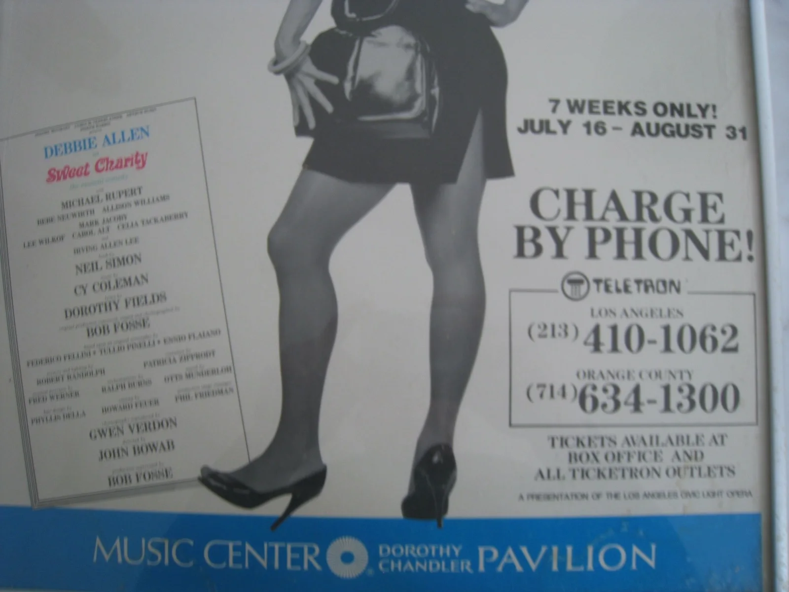 Signed Debbie Allen Sweet Charity Musical Comedy Poster - Signed with a Kiss!, изображение 4