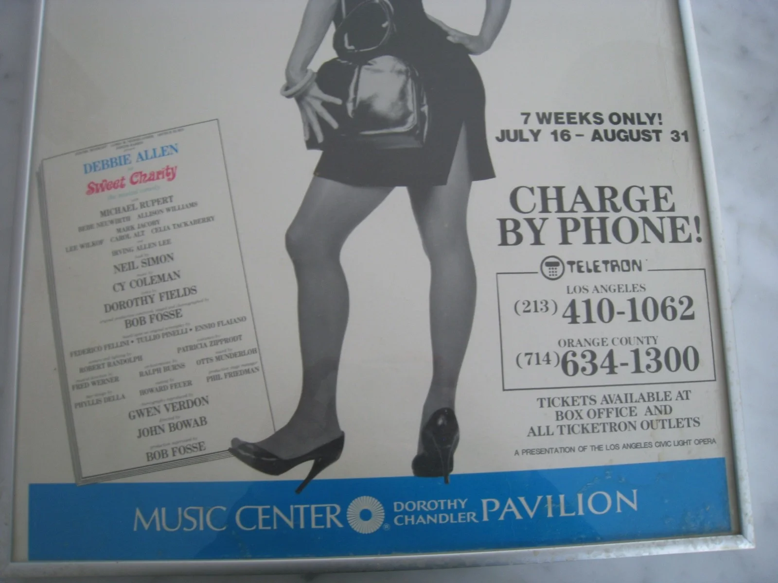 Signed Debbie Allen Sweet Charity Musical Comedy Poster - Signed with a Kiss!, изображение 5