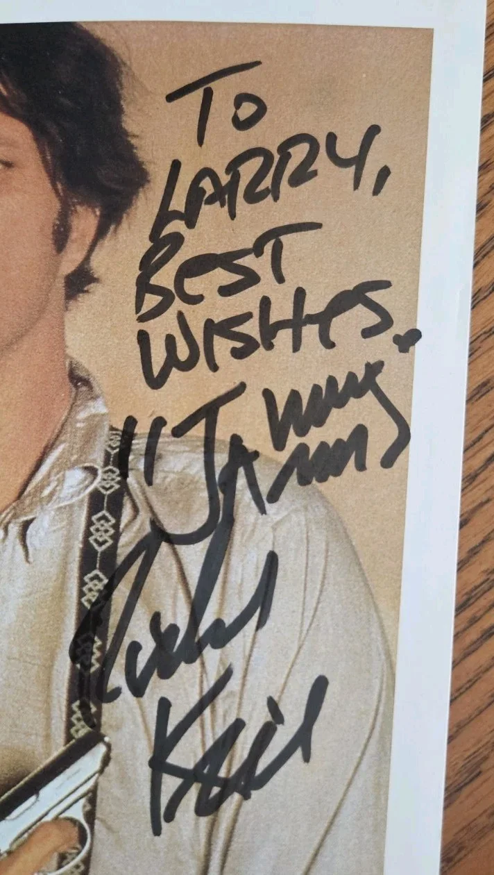 Richard Kiel — Richard Kiel signed 1979 rare 8"x10" photo, James Bond actor, "JAWS" inscription, изображение 2