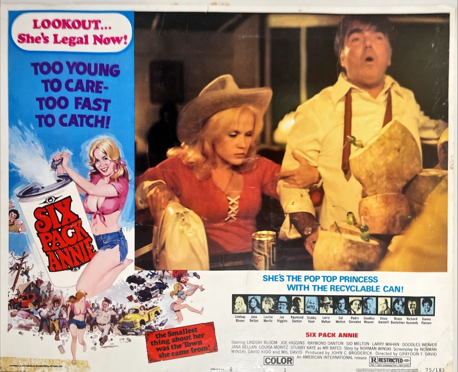 Lobby cards (2): "Six-Pack Annie" Exploitation, image 2