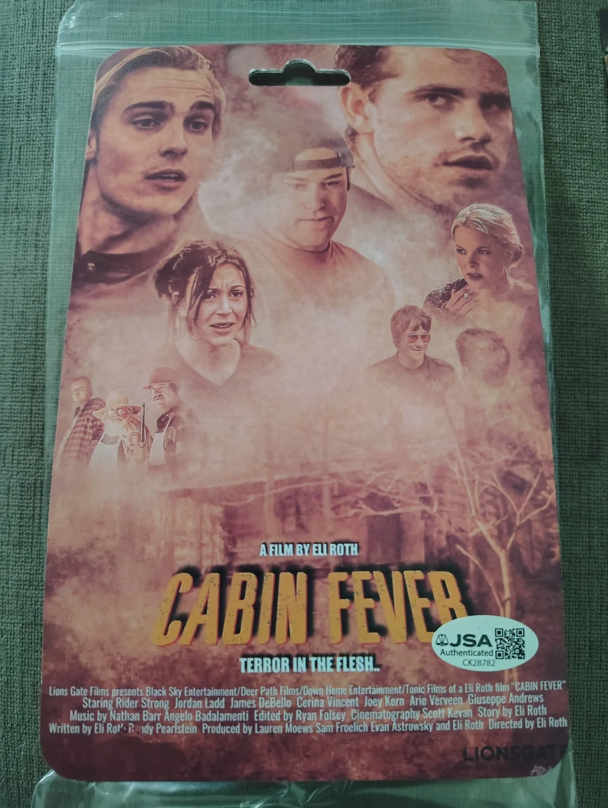 Eli Roth — Cabin Fever Eli Roth Signed Not Wheels Vehicle Figure Exclusive JSA COA Horror, изображение 3