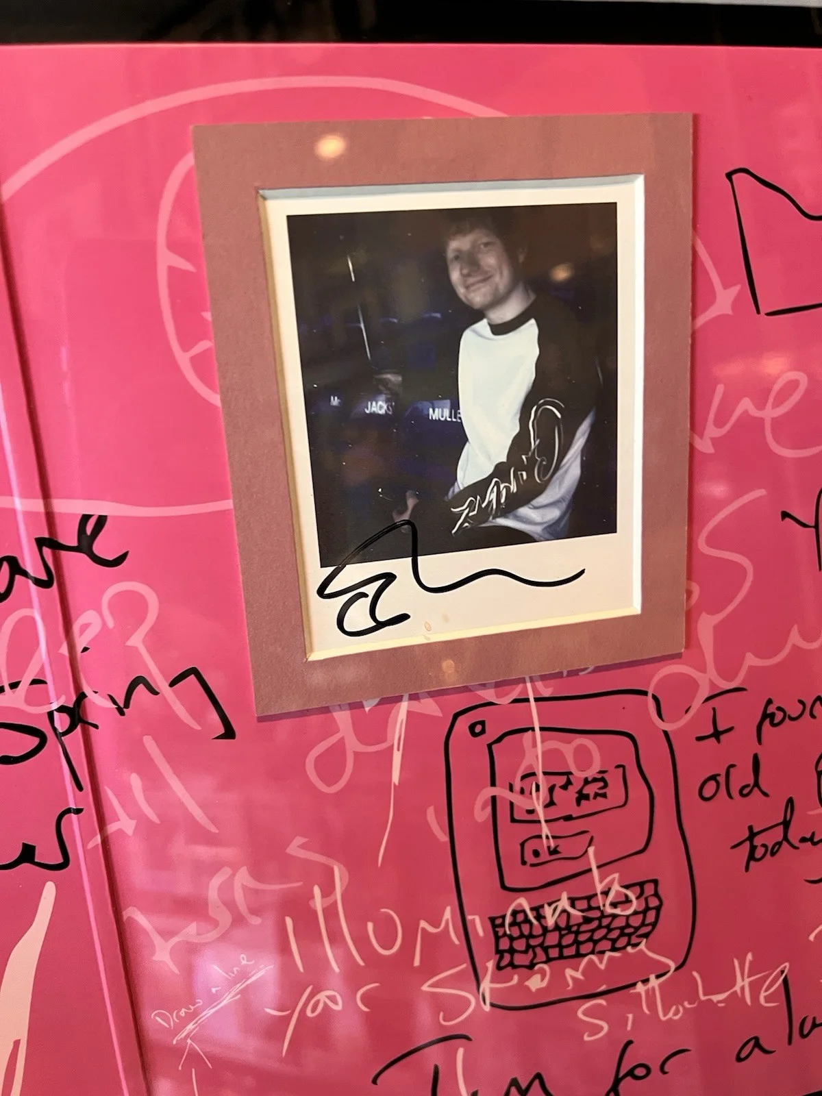 Ed Sheeran SIgned Autograph Costume Frame VINYL LP * PSA/DNA, image 2