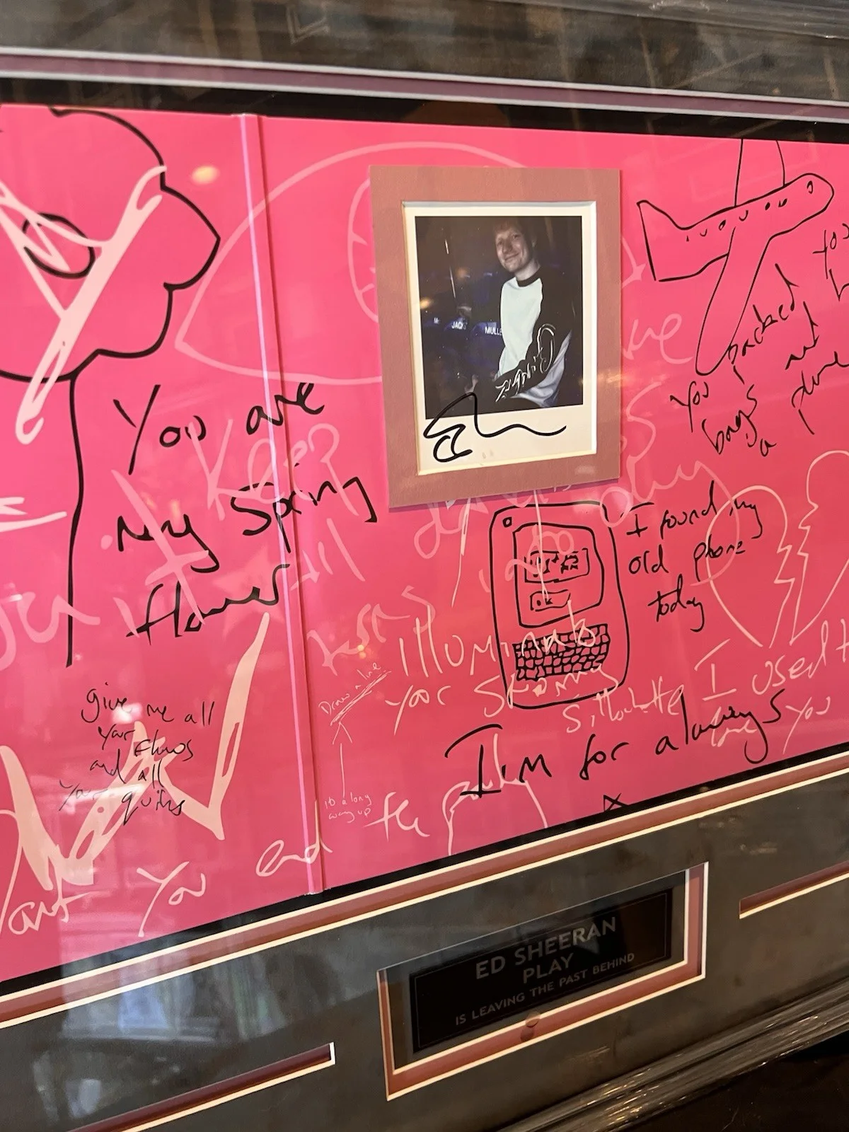 Ed Sheeran SIgned Autograph Costume Frame VINYL LP * PSA/DNA, image 4