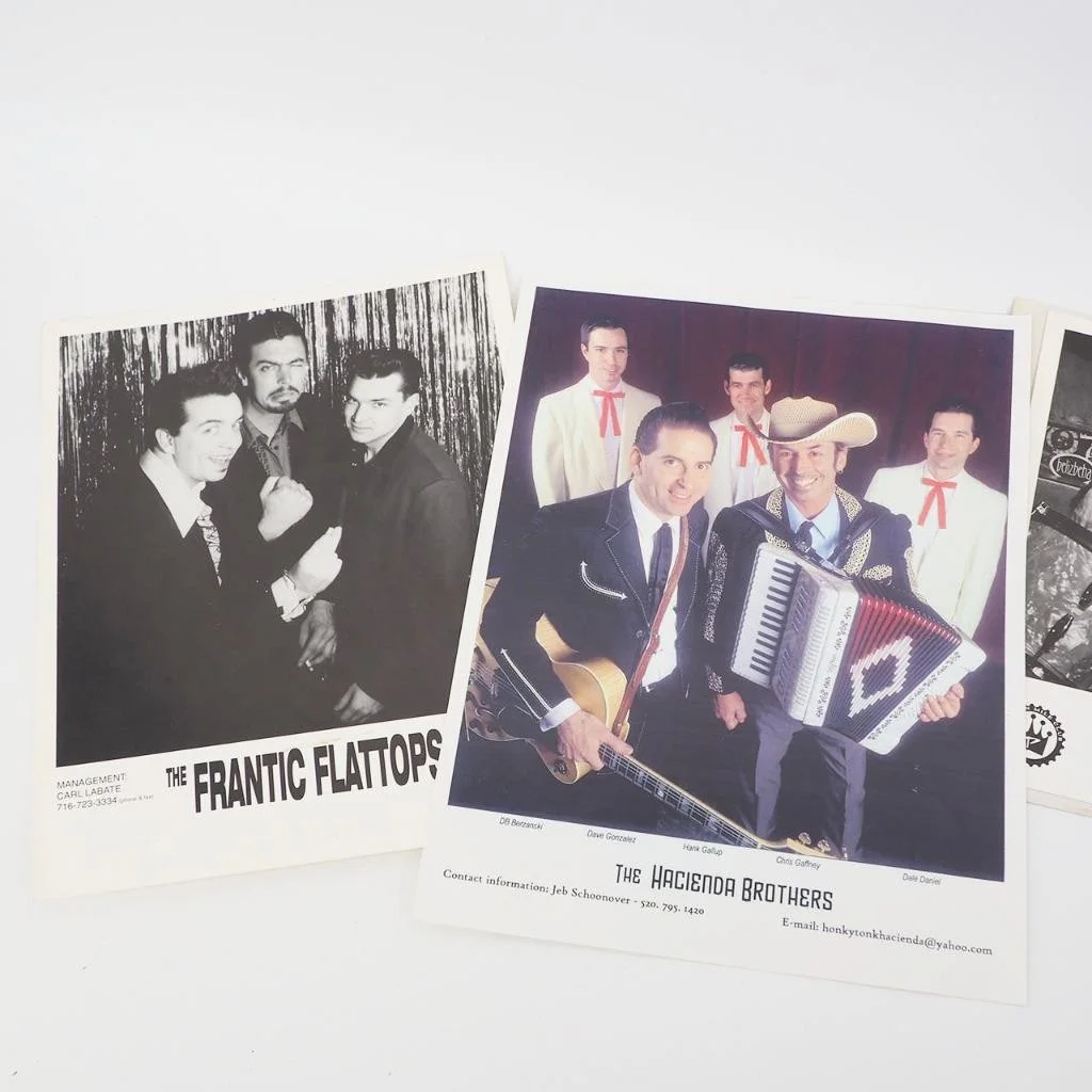 Lot of Rockabilly 8x10 B&W Promo Promotional Photos Paladins Frantic Flattop, изображение 2