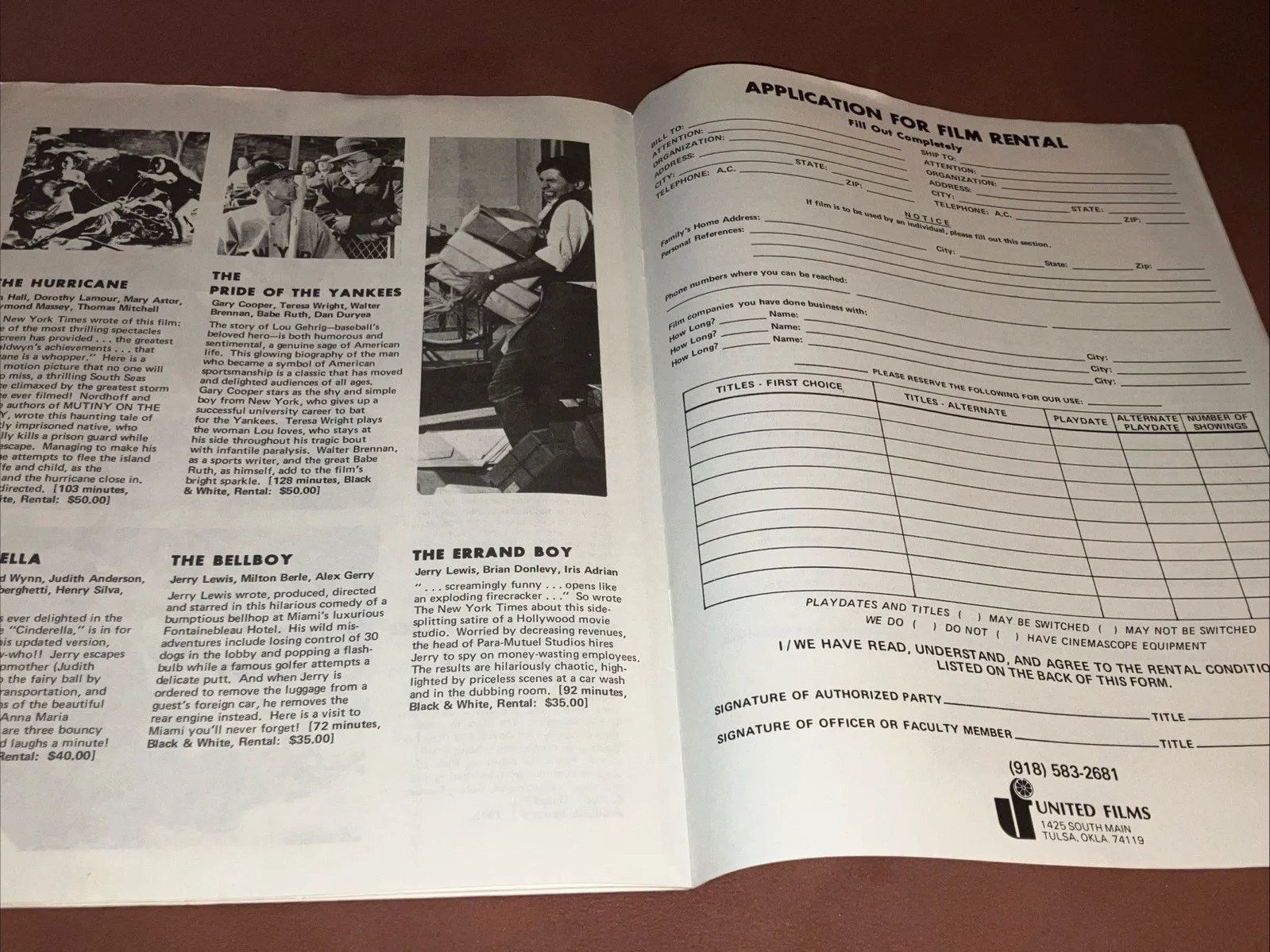 United Films 1974 16mm film rental catalogue catalogue. Horror films, Cartoons, изображение 5