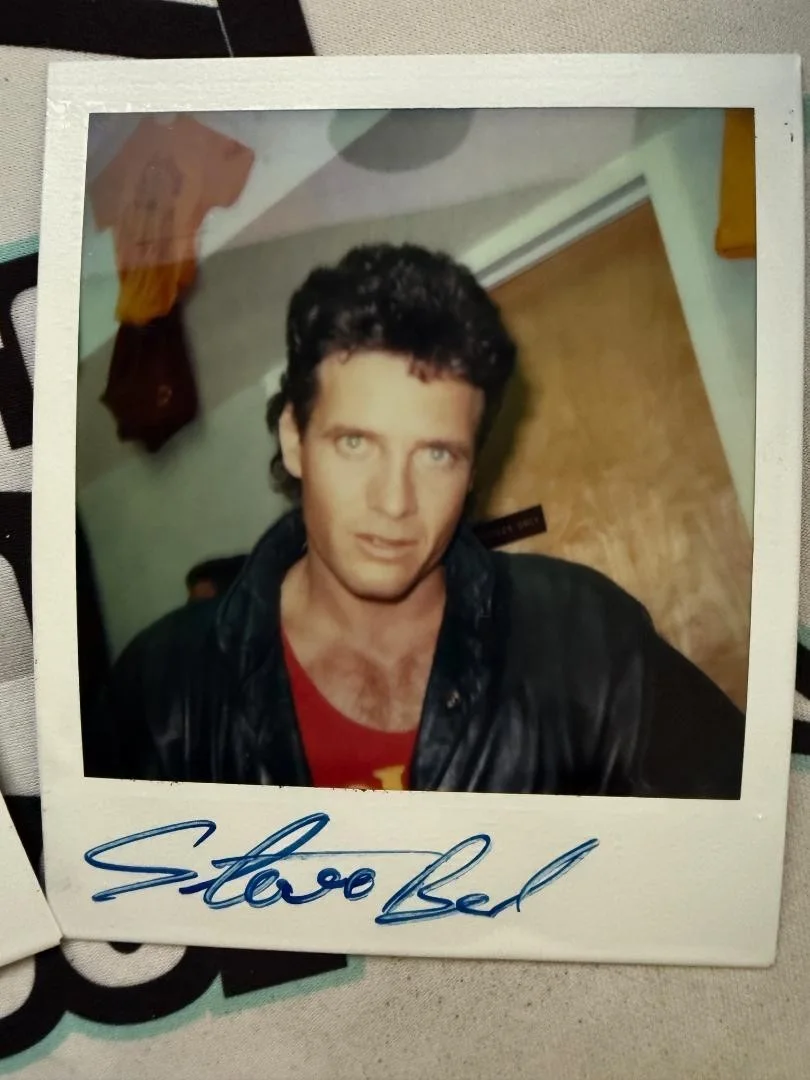Steve Bond — Two Steve Bond Hand Signed Leaf Polaroid Autograph Bundle Lot of 2!, image 2