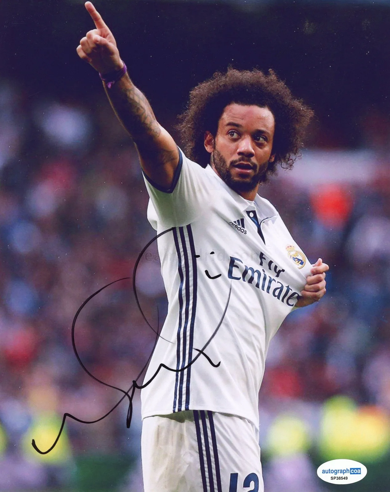 Marcelo Vieira — Marcelo Vieira AUTOGRAPH Signed Real Madrid Football Brazil 8x10 Photo B ACOA, изображение 2