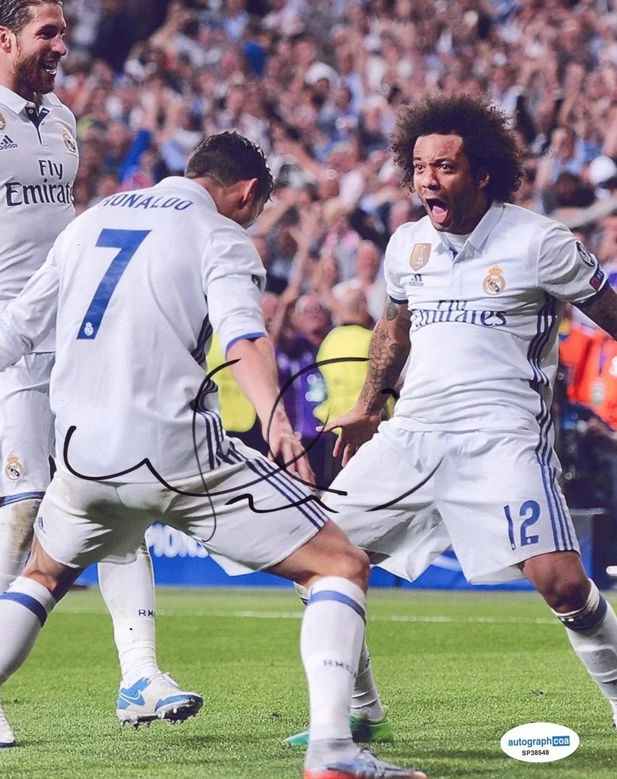 Marcelo Vieira — Marcelo Vieira AUTOGRAPH Signed Real Madrid Football Brazil 8x10 Photo ACOA, изображение 2