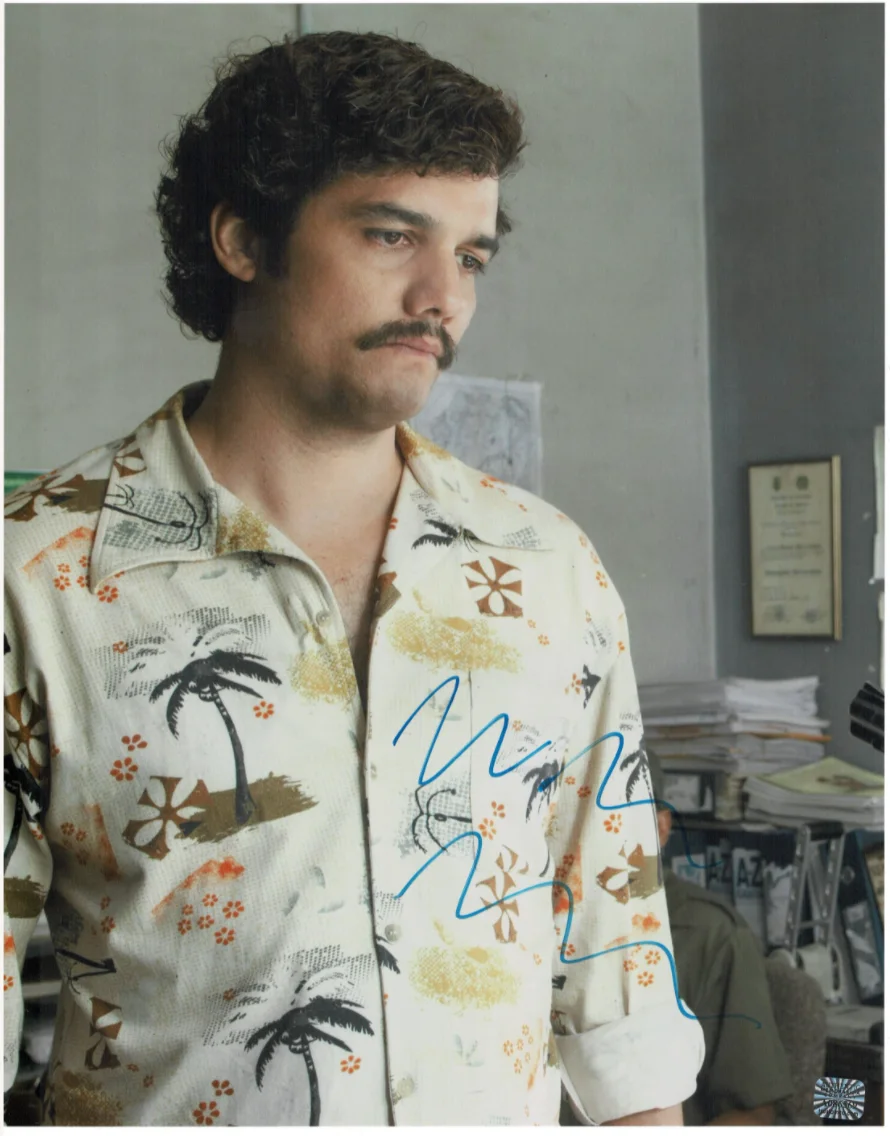 Wagner Moura — Wagner Moura Narcos Autographed Signed 11x14 Photo AMCo COA 14038