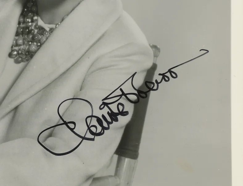 Claire Trevor Key Largo Actress Autographed Signed 8x10 Photo AMCo COA 28355, image 2