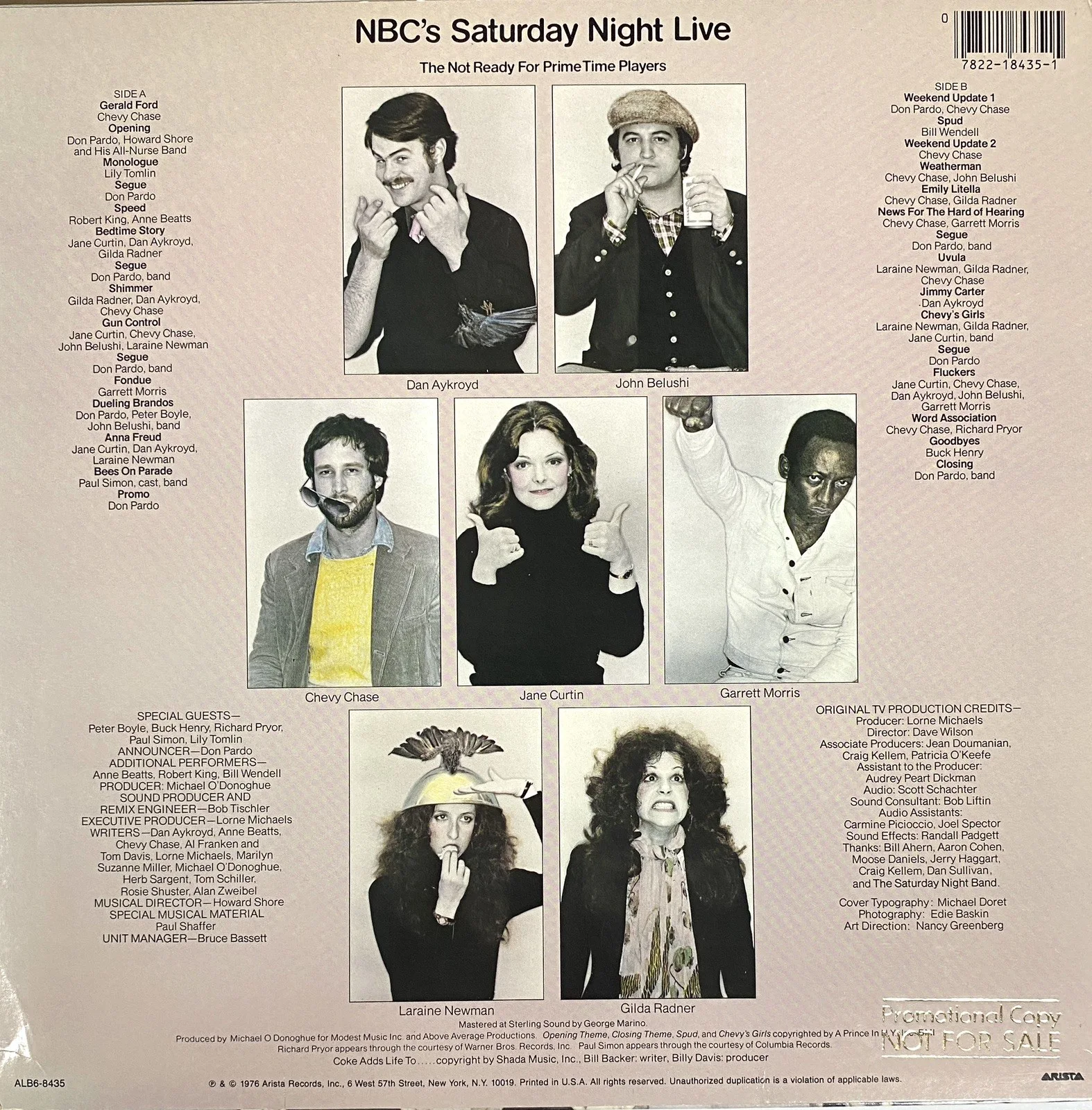 Garrett Morris Signed Saturday Night Live LP – PSA Mint 9, image 5