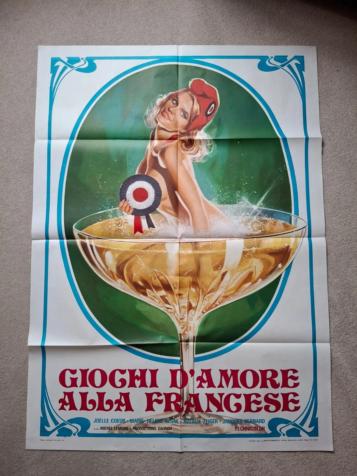 Les PETITES SAINTES Y TOUCHENT Italian 2F movie poster 39x55 SEXPLOITATION 1974, изображение 3