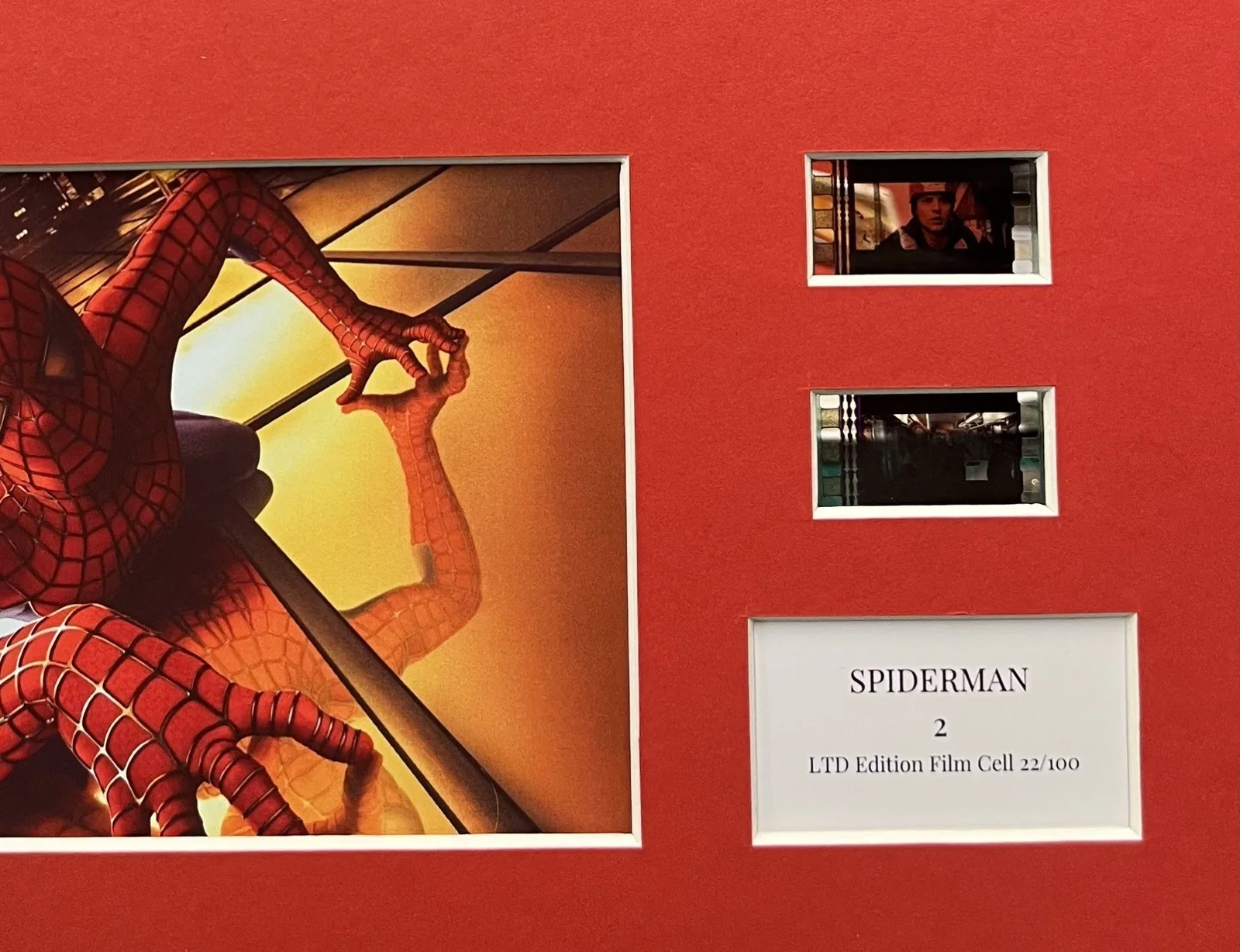 SPIDER - MAN 2. 35mm Film Cell Mounted Display, image 3