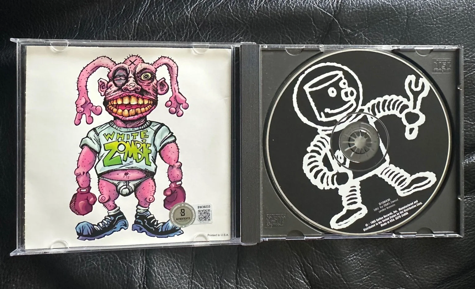 Rob Zombie Signed White Zombie Astro-Creep 2000 CD Beckett COA BW30233, изображение 2