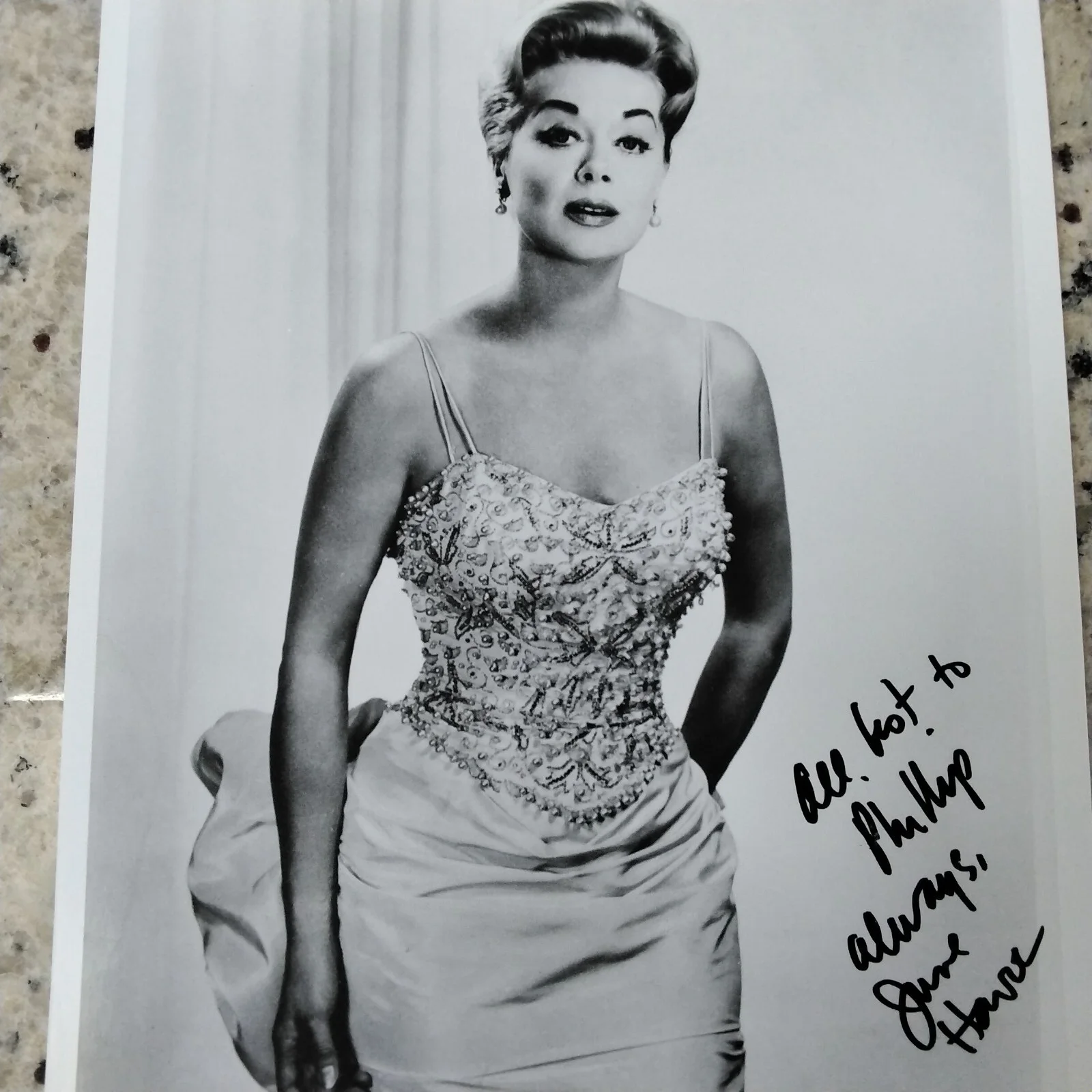 June Havoc SIGNED 8x10 Photo Movie Actress Gypsy Rose Lee Sister Pal Joey, изображение 2