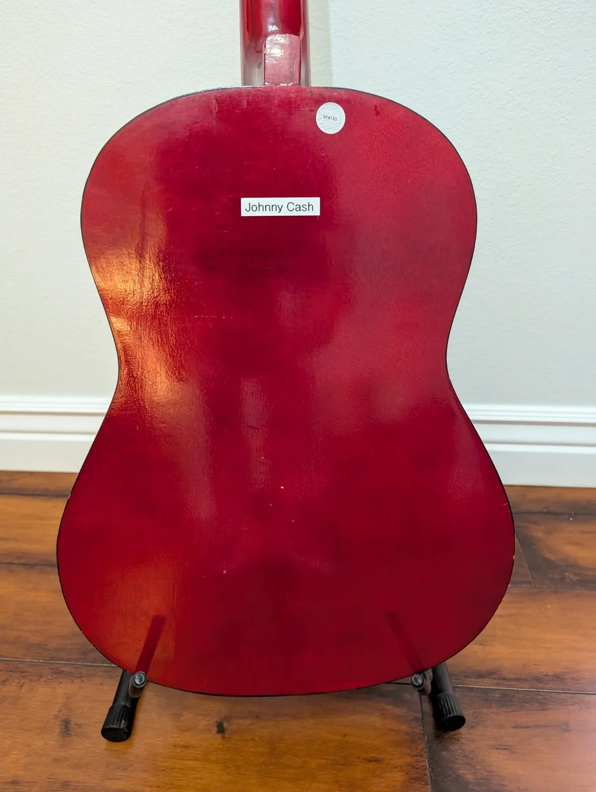 Johnny Cash Signed Acoustic Guitar Vintage Country Music Memorabilia, изображение 2