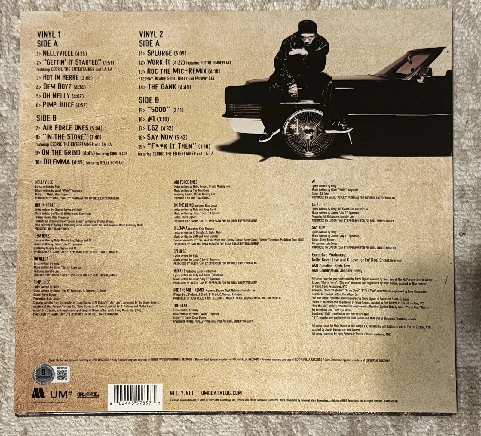 NELLY SIGNED NELLYVILLE VINYL LP - BECKETT COA, image 2