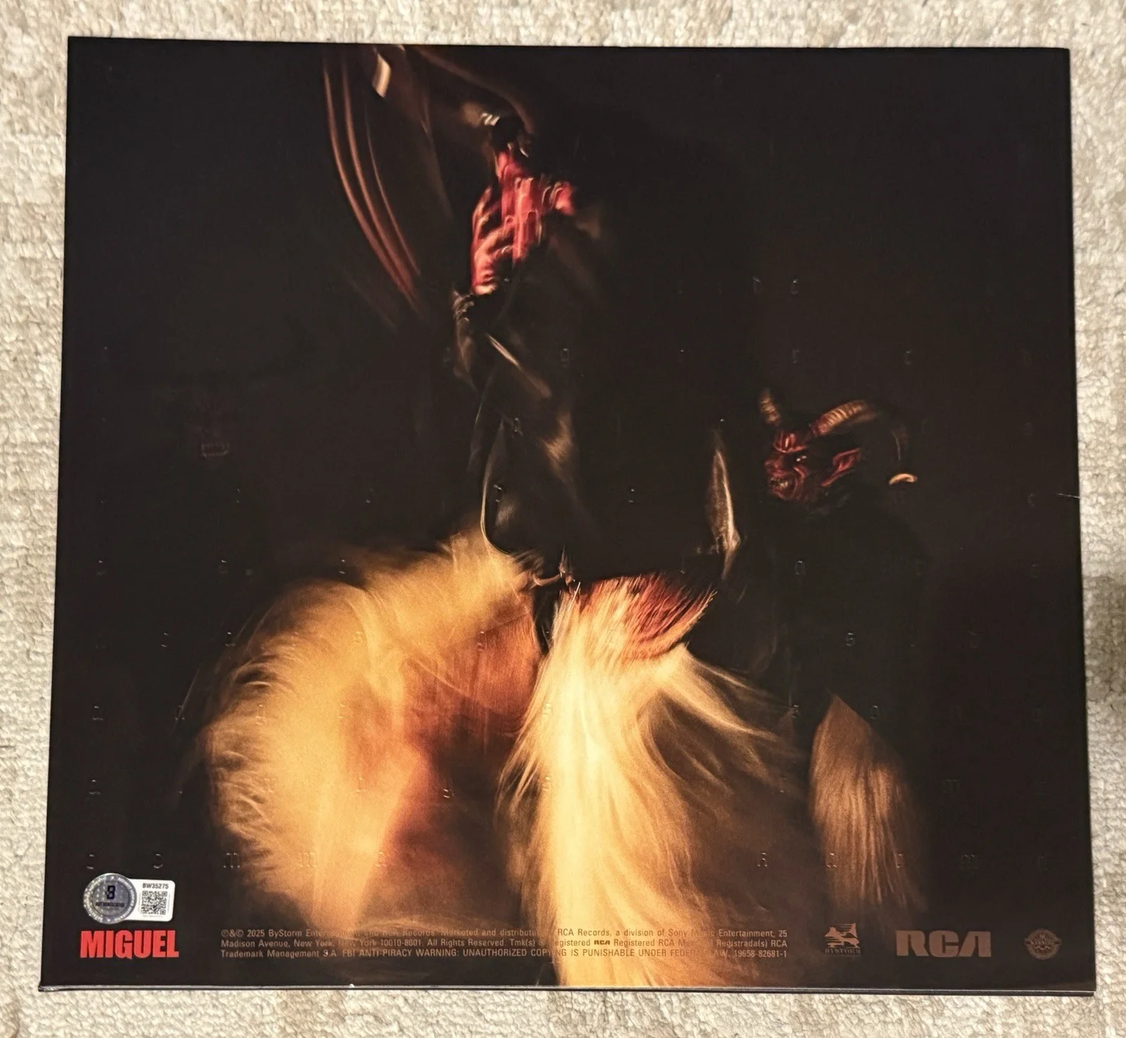 MIGUEL SIGNED CAOS VINYL LP - BECKETT COA - SIGNED ON COVER!!, image 2