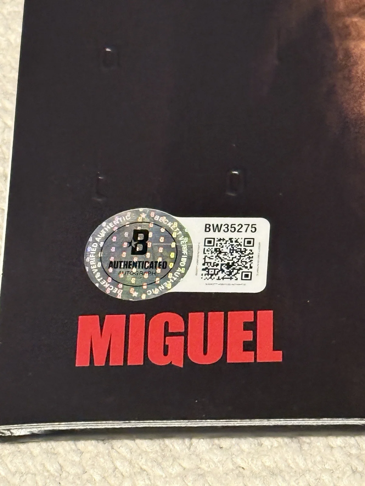 MIGUEL SIGNED CAOS VINYL LP - BECKETT COA - SIGNED ON COVER!!, image 3