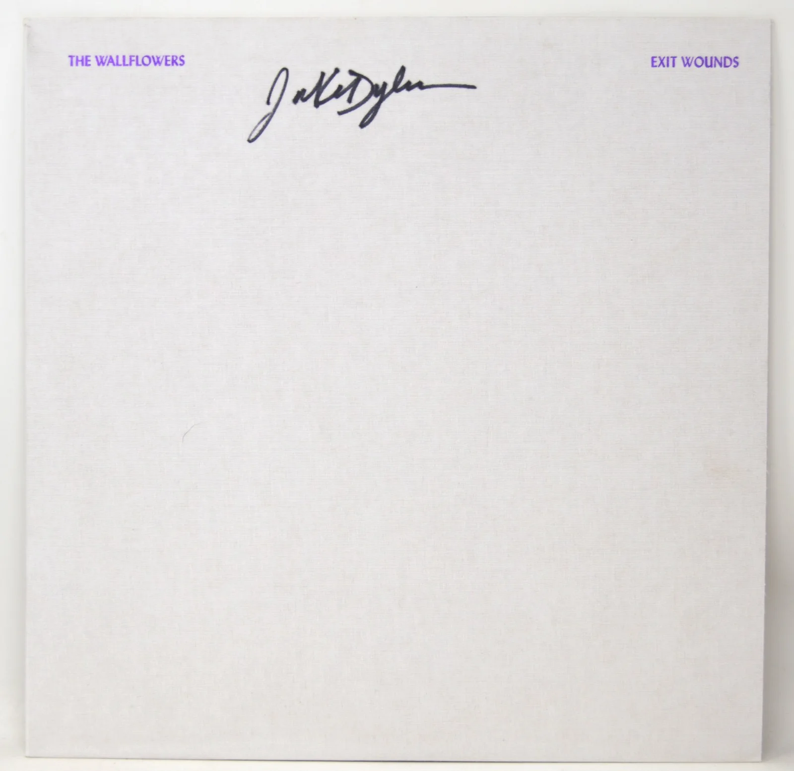 JAKOB DYLON Signed Wallflowers Purple Marble Vinyl "EXIT WOUND" Beckett #BT27474, изображение 2