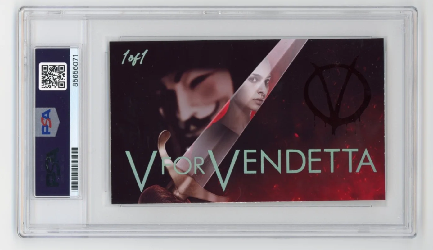 Natalie Portman — Natalie Portman Signed Cut Custom For Vendetta PSA DNA Slabbed AUTO, image 2
