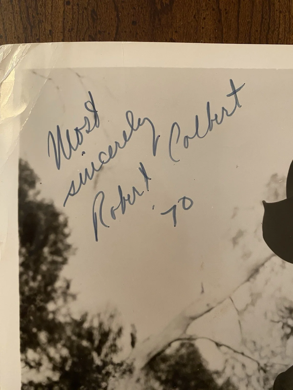 Robert Colbert — Robert Colbert Signed Autographed Vintage Photo With COA Maverick Western 1970, изображение 2