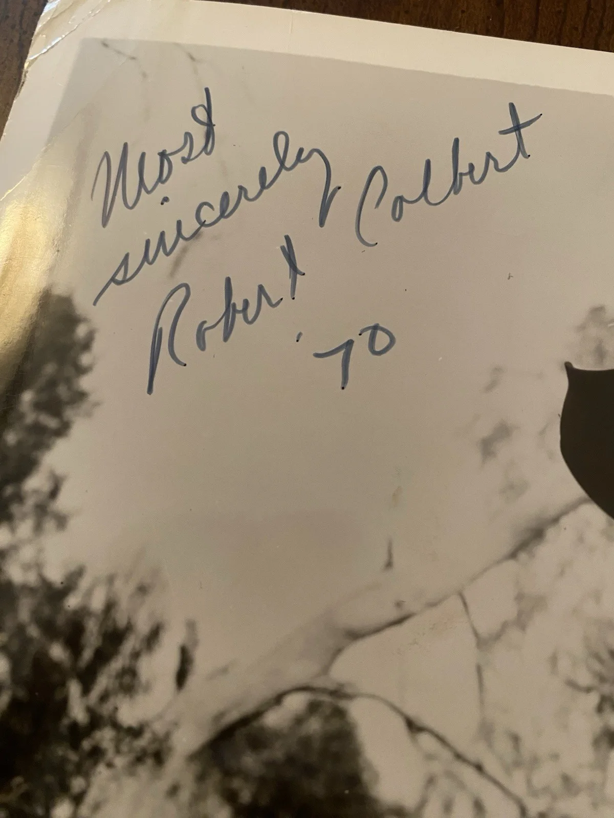 Robert Colbert — Robert Colbert Signed Autographed Vintage Photo With COA Maverick Western 1970, изображение 3