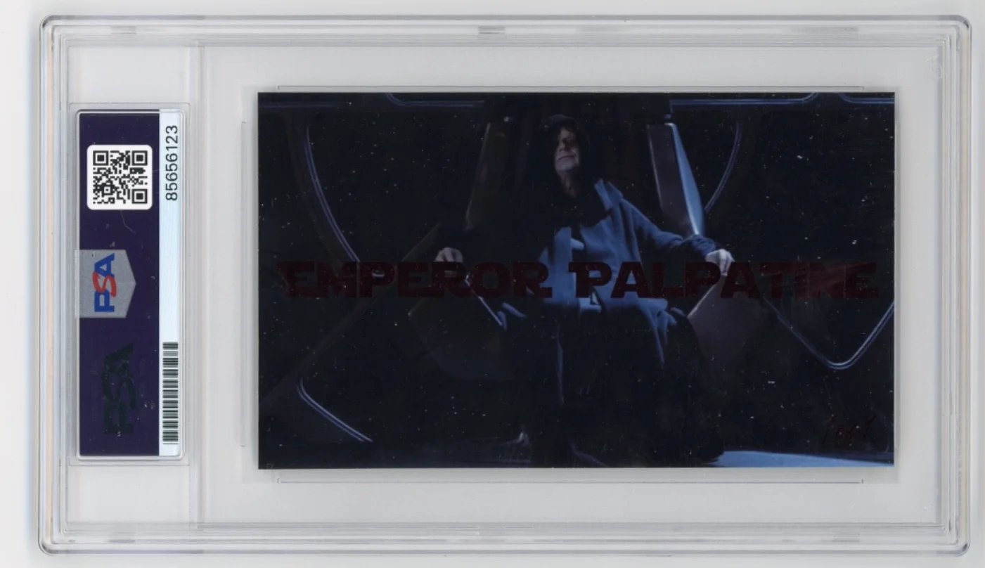 Ian McDiarmid — Ian McDiarmid Signed Cut Custom Star Wars Emperor Palpatine PSA DNA Slabbed AUTO, изображение 2