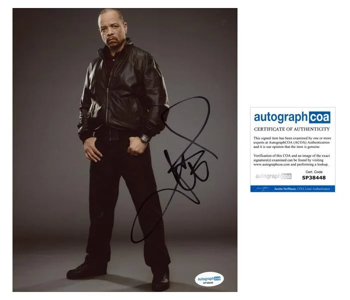 Ice-T — Ice-T "Law & Order: SVU" AUTOGRAPH Signed 'Detective Tutuola' 8x10 Photo I ACOA