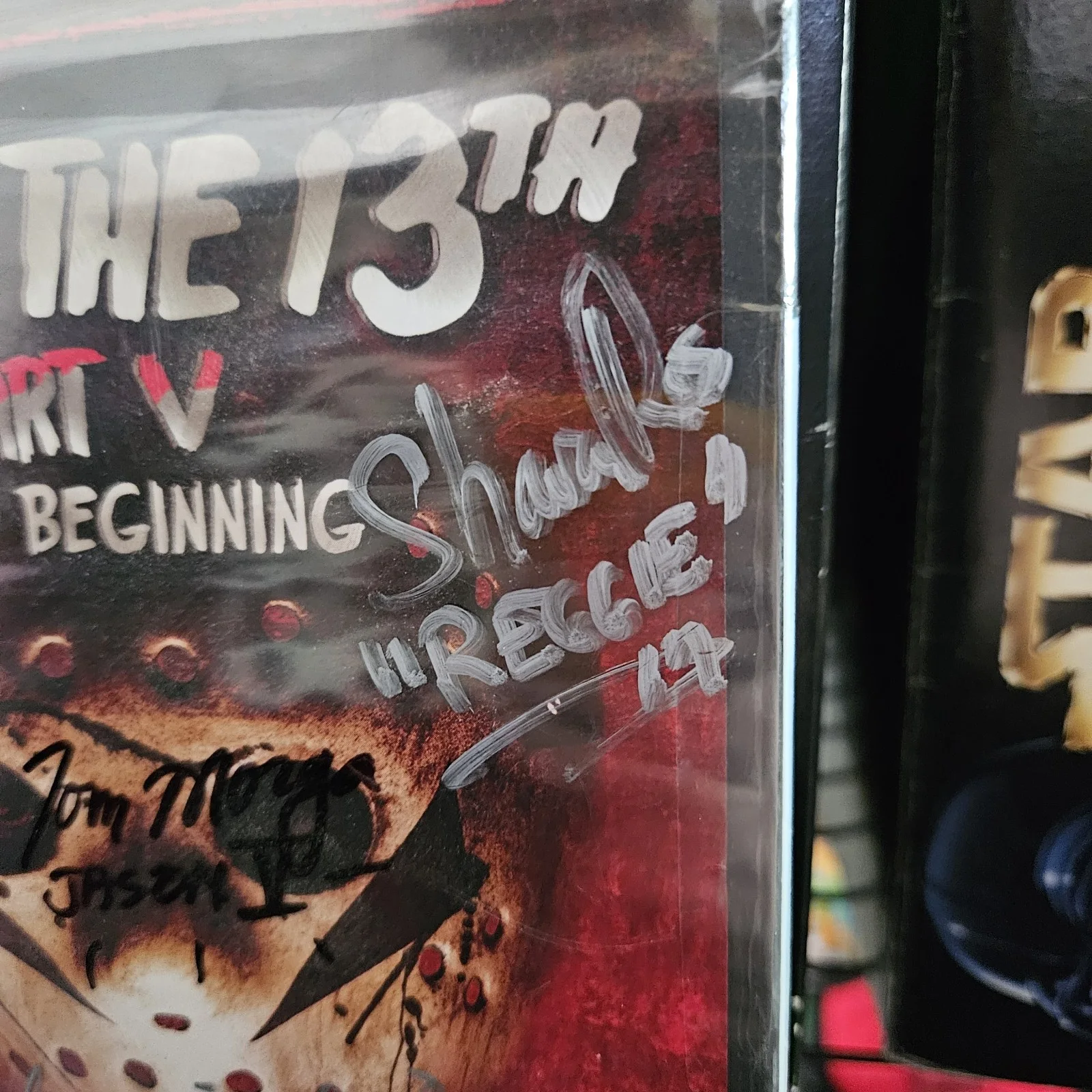 SIGNED FRIDAY THE 13TH PART 5 DVD JASON 4X CAST - MORGA, KINNAMAN, SLOAN, & ROSS, image 2