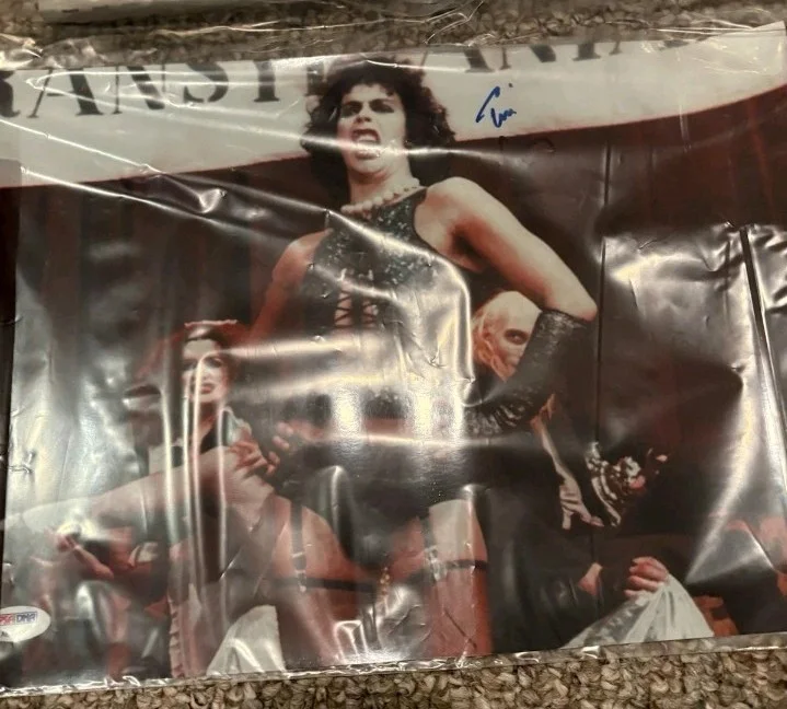 Tim Curry — Tim Curry in Rocky Horror Picture Show signed autographed 10x15 Photo PSA COA