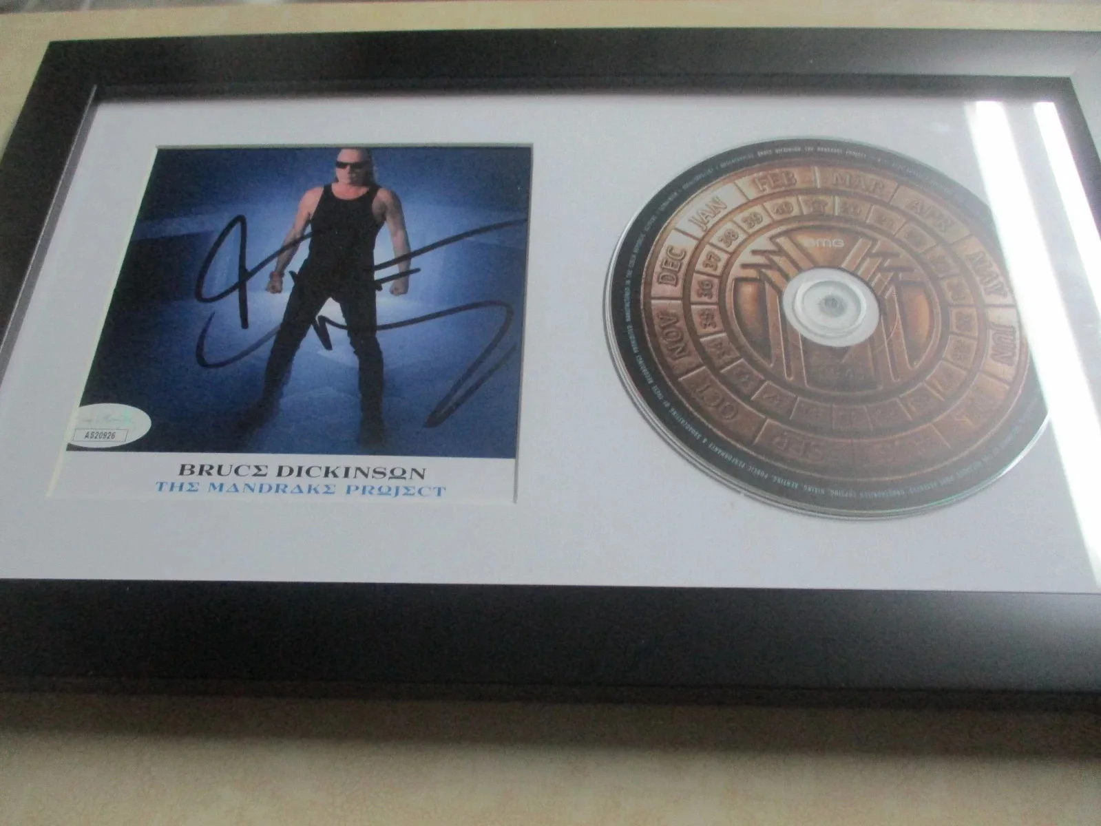 BRUCE DICKINSON (IRON MAIDEN) AUTOGRAPHED/SIGNED MANDRAKE PROJECT CD INSERT--JSA, image 4