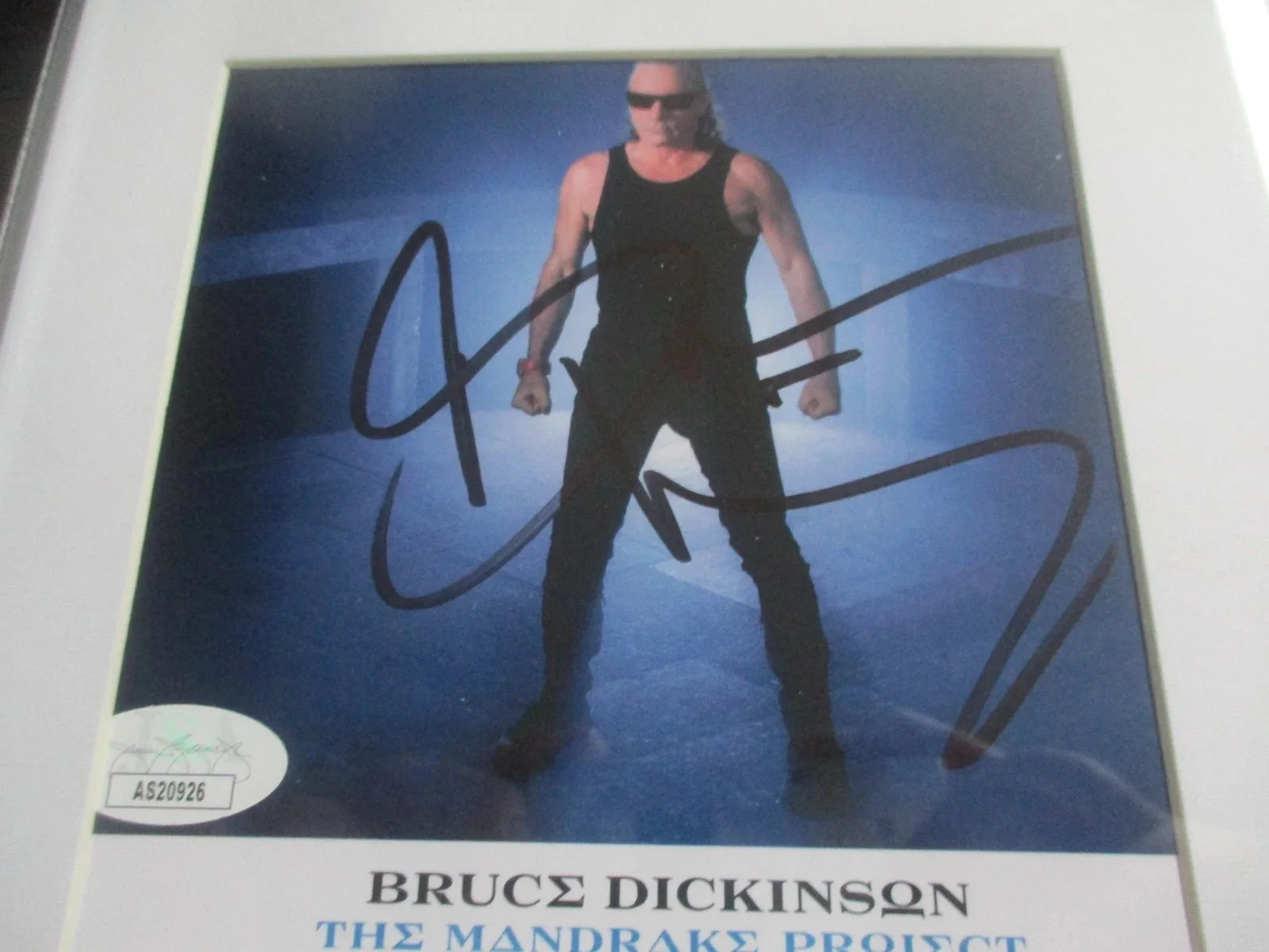 BRUCE DICKINSON (IRON MAIDEN) AUTOGRAPHED/SIGNED MANDRAKE PROJECT CD INSERT--JSA, image 5