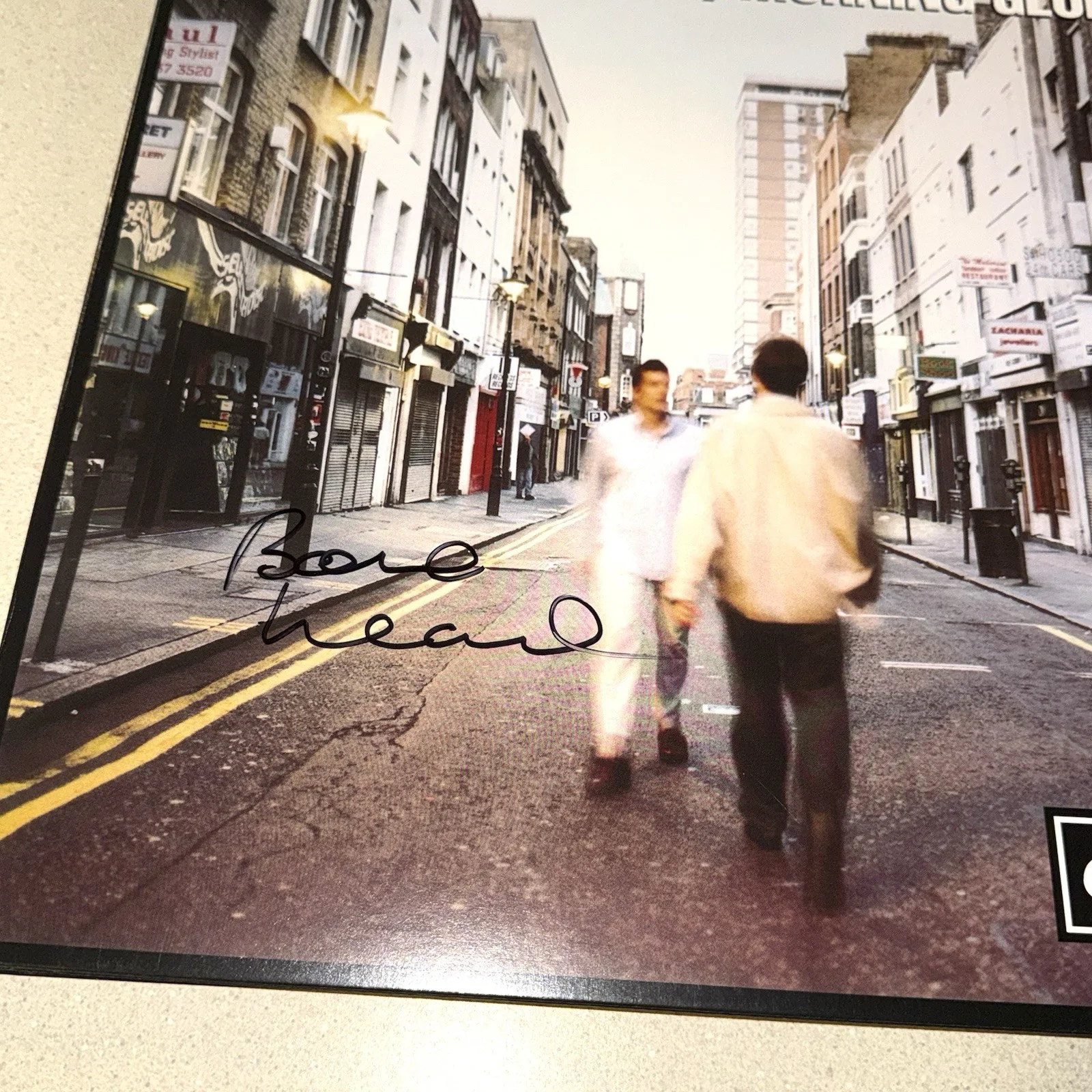 PAUL ARTHURS BONEHEAD OASIS signed autographed MORNING GLORY VINYL BECKETT COA, image 2