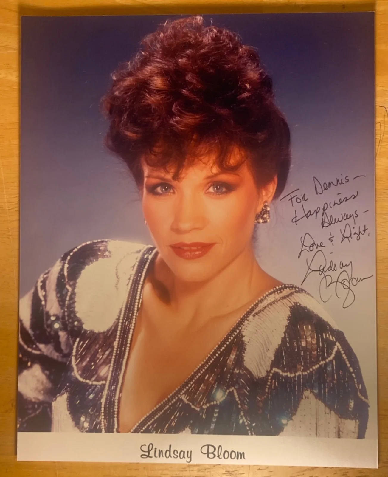 Hand SIGNED Lindsay Bloom 8x10 Vintage Photo - Dukes of Hazzard, Mike Hammer,, изображение 2