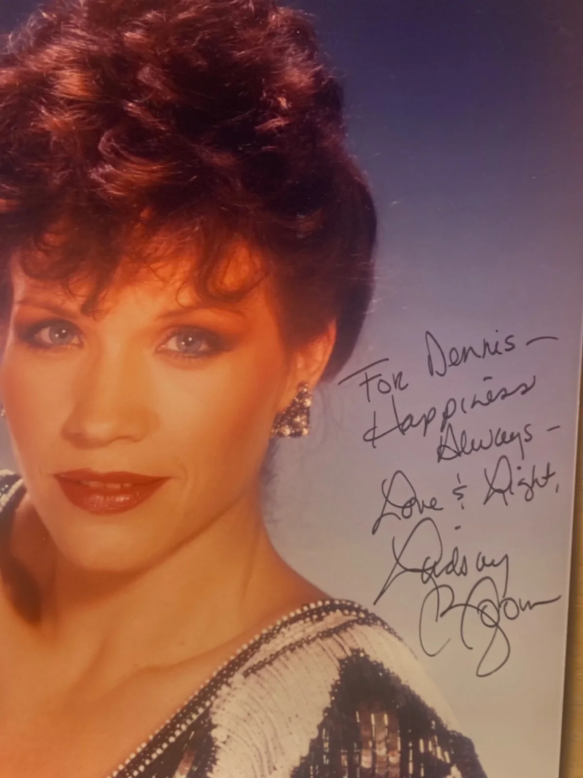 Hand SIGNED Lindsay Bloom 8x10 Vintage Photo - Dukes of Hazzard, Mike Hammer,, изображение 3