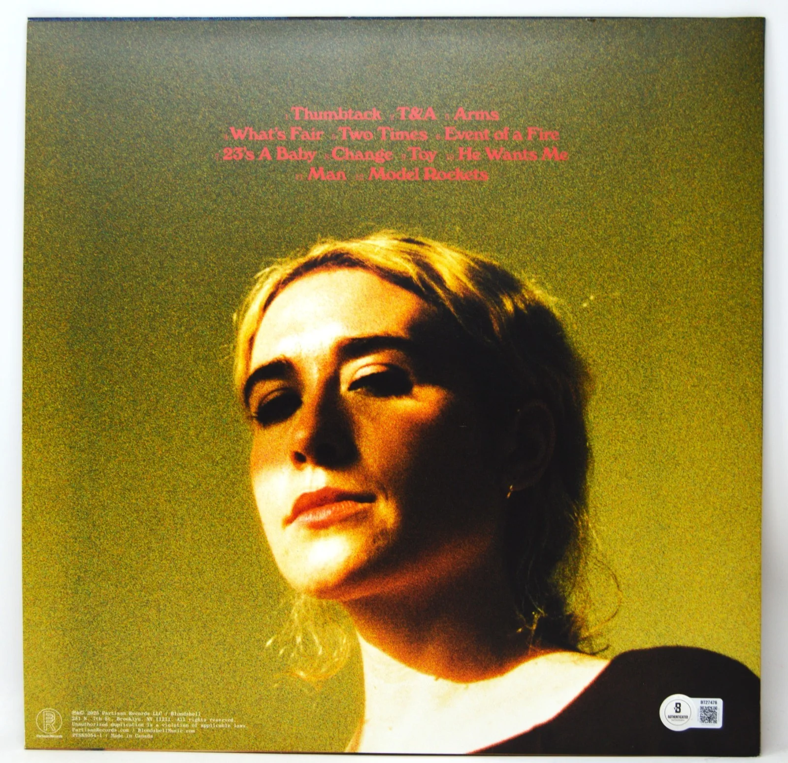 BLONDSHELL Signed Vinyl Record LP "IF YOU ASKED FOR A PICTURE" Beckett #BT27476, изображение 5