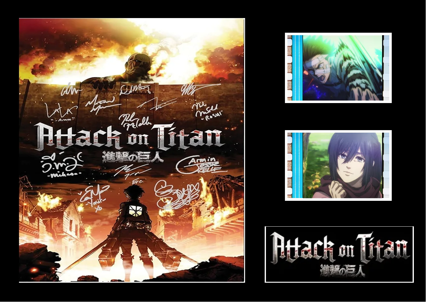 Attack on Titan Film Cell Signed Stunning Display With COA, image 3