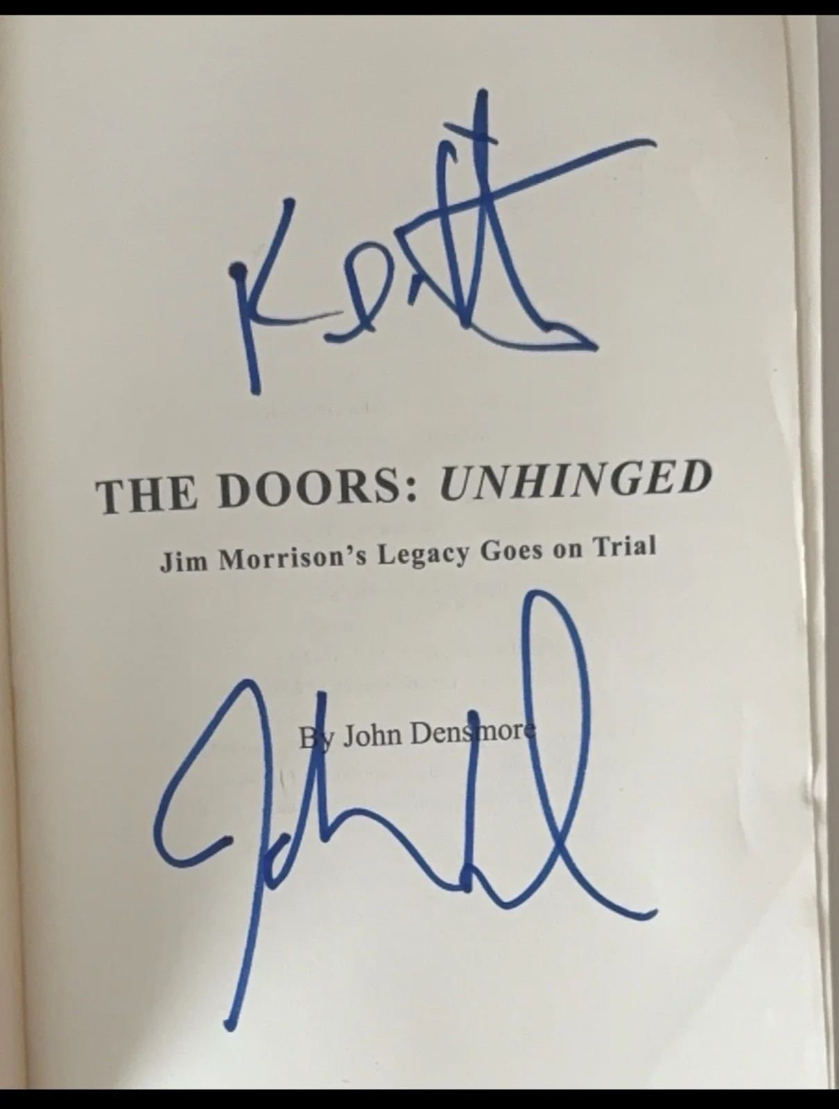 The Doors Unhinged Book Limited Edition (John Densmore) Autographed signed, image 2