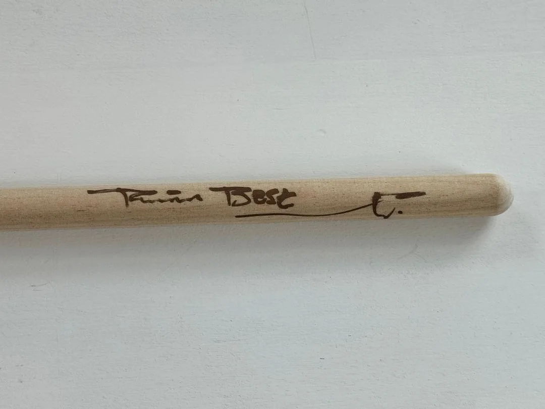PETE BEST 'The Beatles' Original Drummer Signed Autograph Drumstick, image 2
